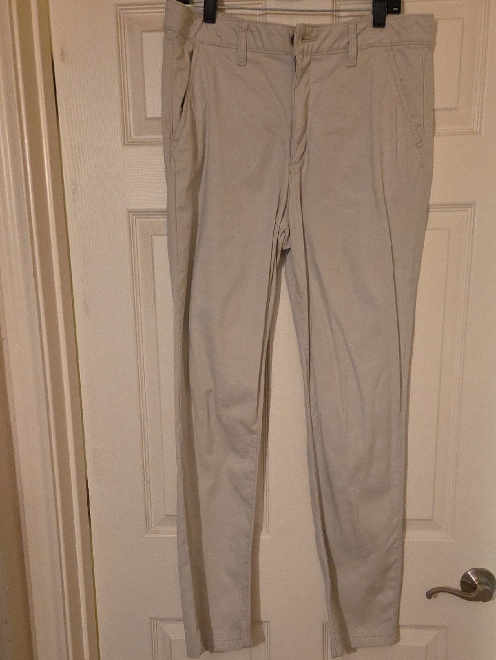 Women's Chino Pants in Light Beige 12 Tall